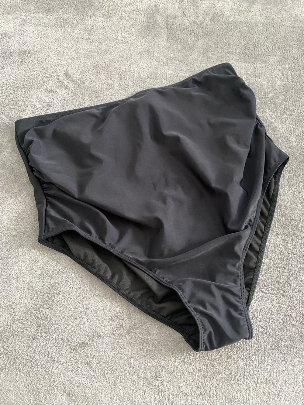 Black Maternity Swim Bottom Only 2XL High Waisted - Picture 2 of 6